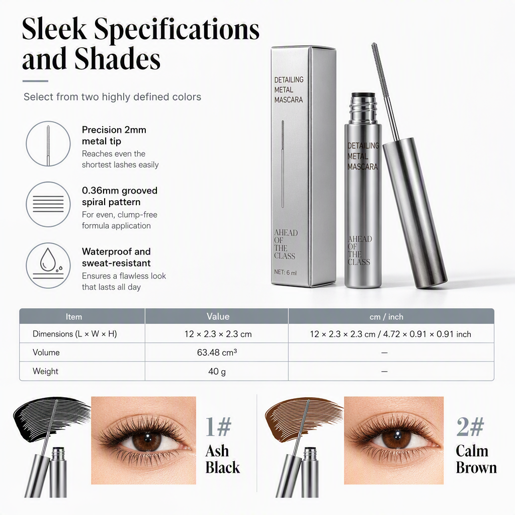 👁️ 1 + 1 gratis 🔥 Water- en zweetbestendige mascara — zorgt voor langdurige verlenging en krul, vlekt niet, blijft de hele dag zitten en schilfert niet ✨