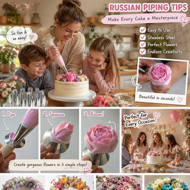 ⭐🍰 Creatieve spuitmondjes – maak van elk dessert een uniek exemplaar
