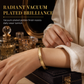 🎁18-karaats vacuümgeplateerde titaniumstalen armband – schitterende spiegelglans, verfijnd gegraveerde letters en hoogwaardig staal dat niet verkleurt 💛