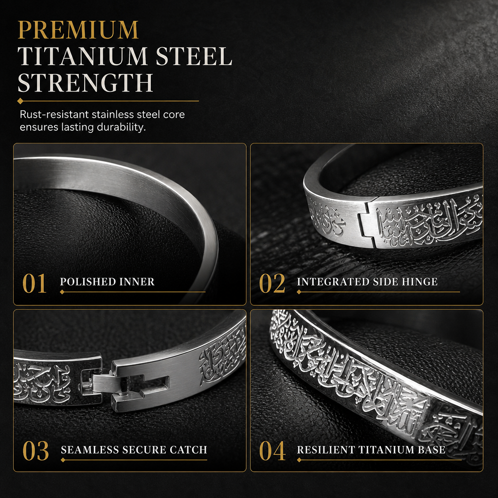 🎁18-karaats vacuümgeplateerde titaniumstalen armband – schitterende spiegelglans, verfijnd gegraveerde letters en hoogwaardig staal dat niet verkleurt 💛