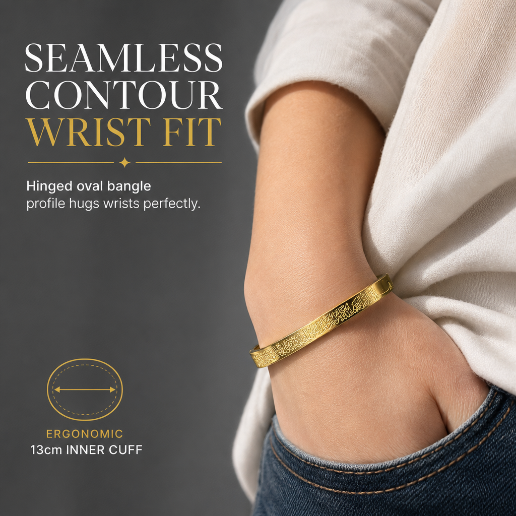 🎁18-karaats vacuümgeplateerde titaniumstalen armband – schitterende spiegelglans, verfijnd gegraveerde letters en hoogwaardig staal dat niet verkleurt 💛
