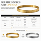 🎁18-karaats vacuümgeplateerde titaniumstalen armband – schitterende spiegelglans, verfijnd gegraveerde letters en hoogwaardig staal dat niet verkleurt 💛
