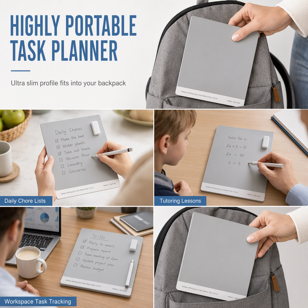 🎁💥Magnetisch whiteboard – Zonder inkt, stofvrij en oogvriendelijk ✨