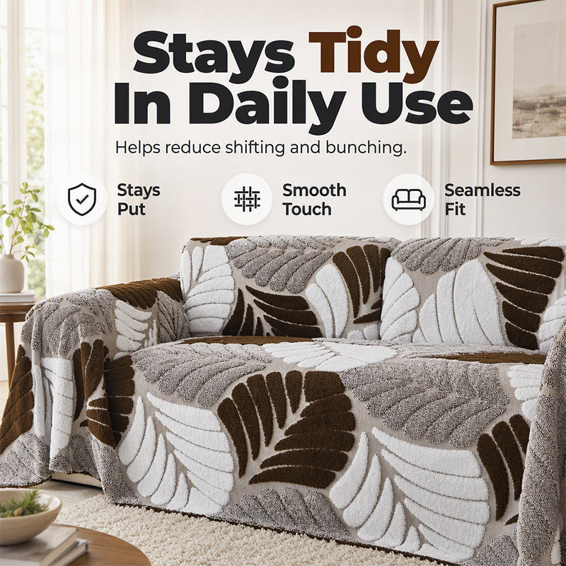 🍂 TIJDELIJK 50% KORTING 🛋️ Comfortabele pluche bankhoes – Extra dikke, zachte en antislip bankbeschermer voor een warme woonkamer