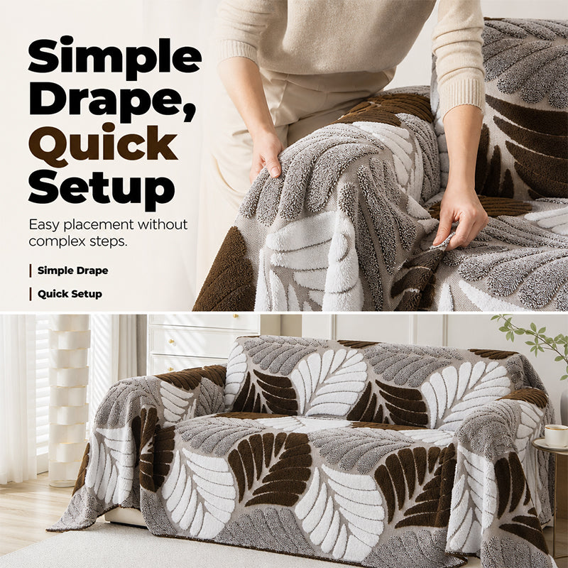 🍂 TIJDELIJK 50% KORTING 🛋️ Comfortabele pluche bankhoes – Extra dikke, zachte en antislip bankbeschermer voor een warme woonkamer