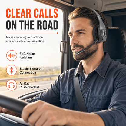 🎧 Draadloze Bluetooth-headset voor callcenters – met ENC-omgevingsruisonderdrukking en automatische koppeling