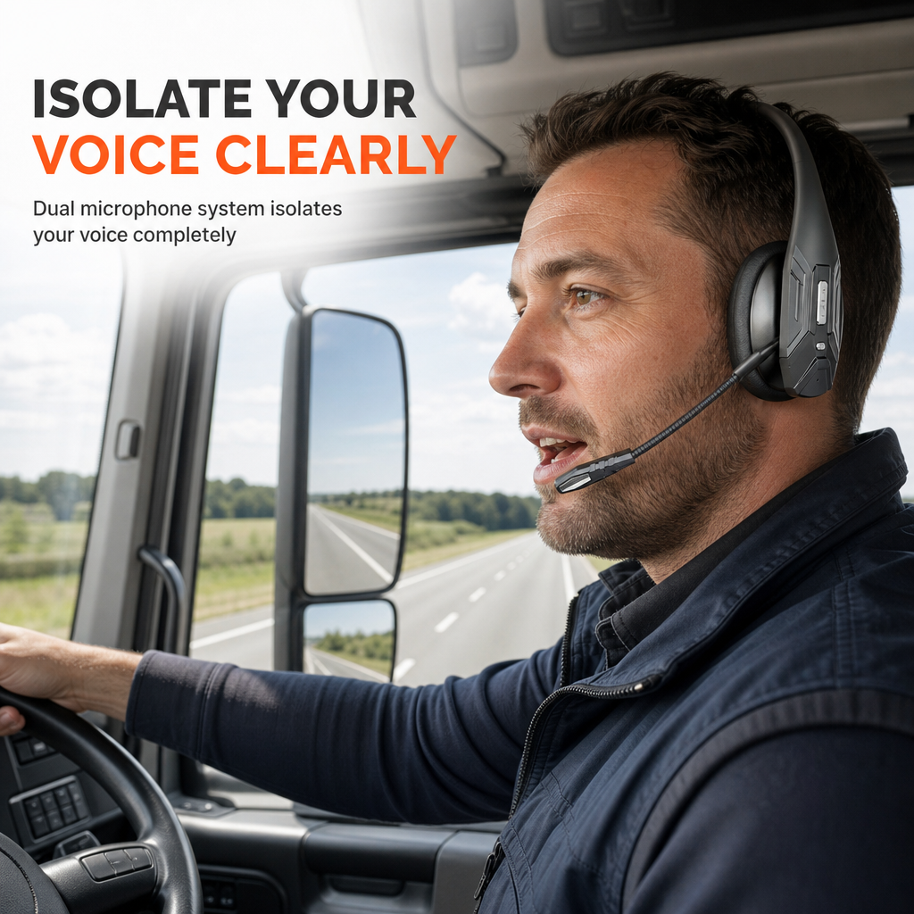 🎧 Draadloze Bluetooth-headset voor callcenters – met ENC-omgevingsruisonderdrukking en automatische koppeling