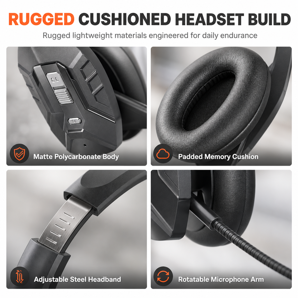 🎧 Draadloze Bluetooth-headset voor callcenters – met ENC-omgevingsruisonderdrukking en automatische koppeling