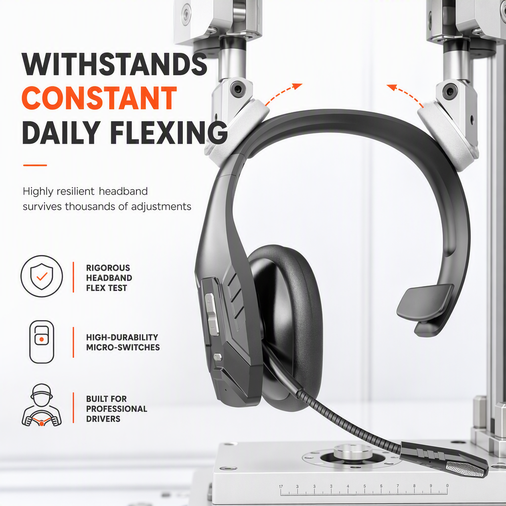🎧 Draadloze Bluetooth-headset voor callcenters – met ENC-omgevingsruisonderdrukking en automatische koppeling