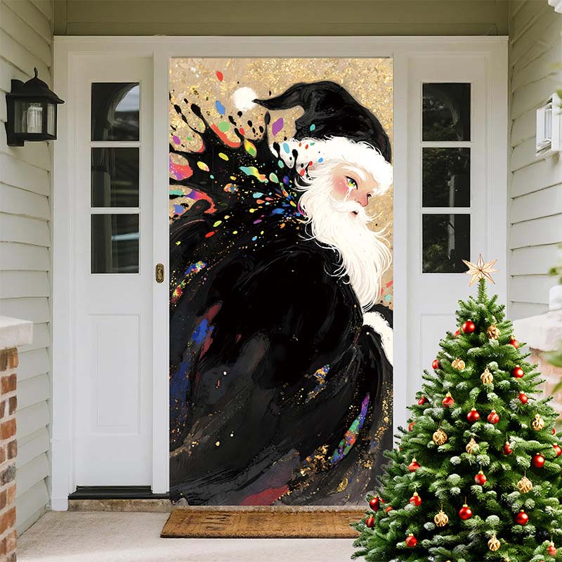 🎄Kerstdeurversiering met Santa, sneeuwpoppen en kerstbomen