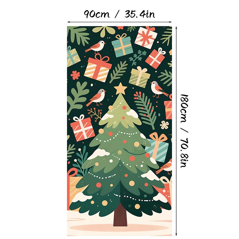 🎄Kerstdeurversiering met Santa, sneeuwpoppen en kerstbomen