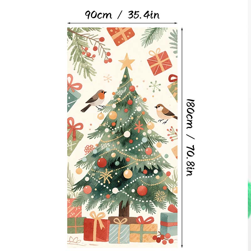 🎄Kerstdeurversiering met Santa, sneeuwpoppen en kerstbomen