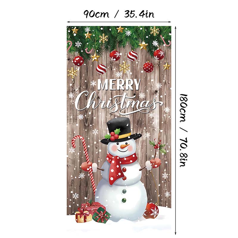 🎄Kerstdeurversiering met Santa, sneeuwpoppen en kerstbomen