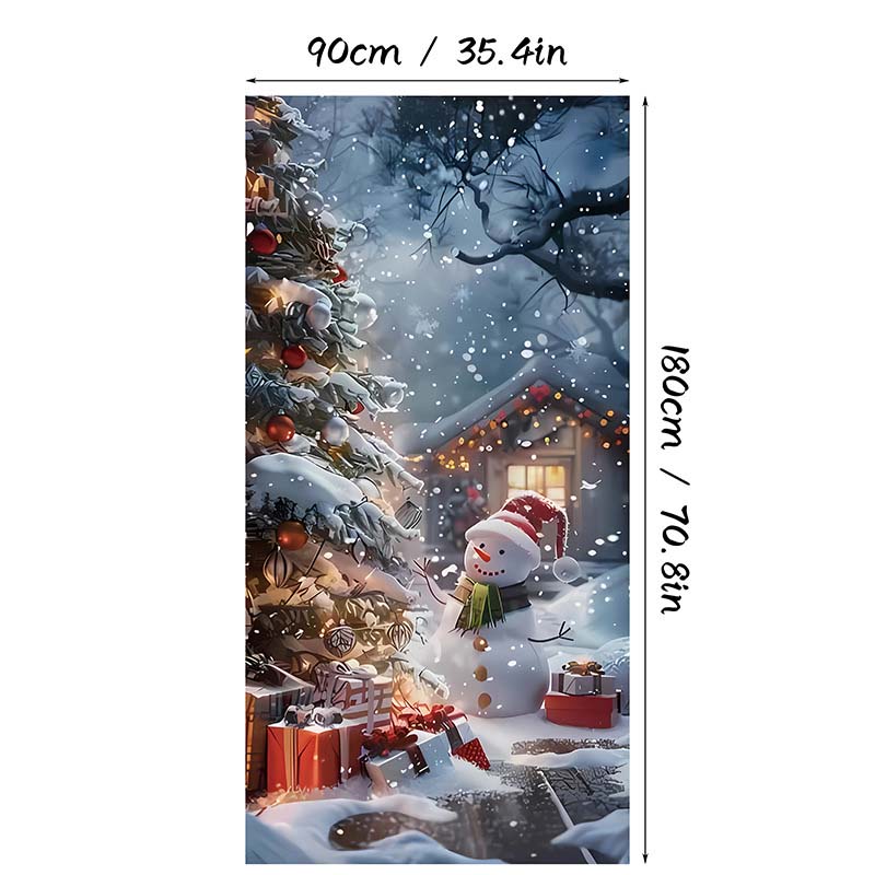 🎄Kerstdeurversiering met Santa, sneeuwpoppen en kerstbomen