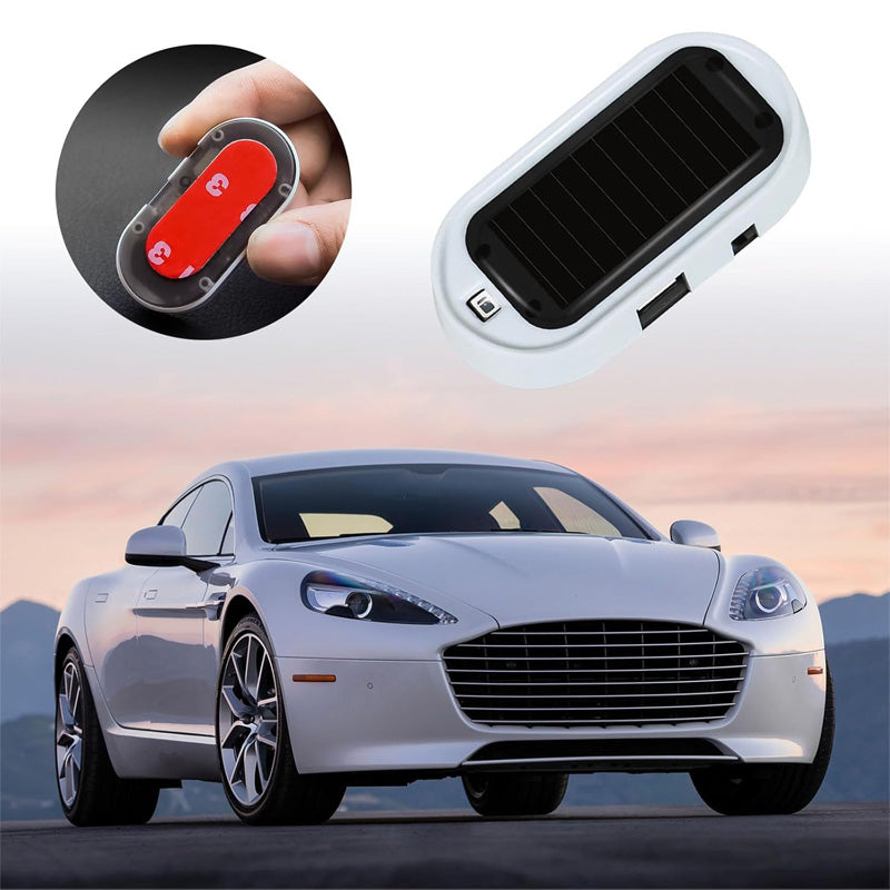 🚨 NU 50% KORTING! ☀️ Beveiligingslamp op zonne-energie – knipperende LED-afschrikking, draadloos en weerbestendig – blauw/rood voor auto’s en voertuigen 🛡️