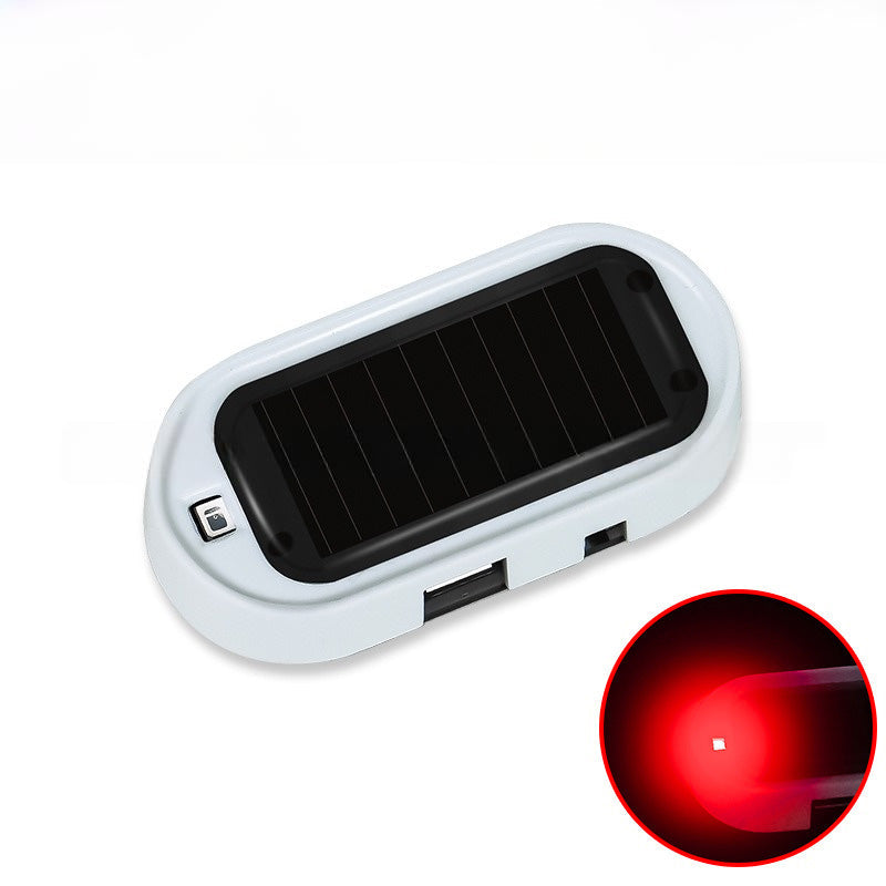 🚨 NU 50% KORTING! ☀️ Beveiligingslamp op zonne-energie – knipperende LED-afschrikking, draadloos en weerbestendig – blauw/rood voor auto’s en voertuigen 🛡️