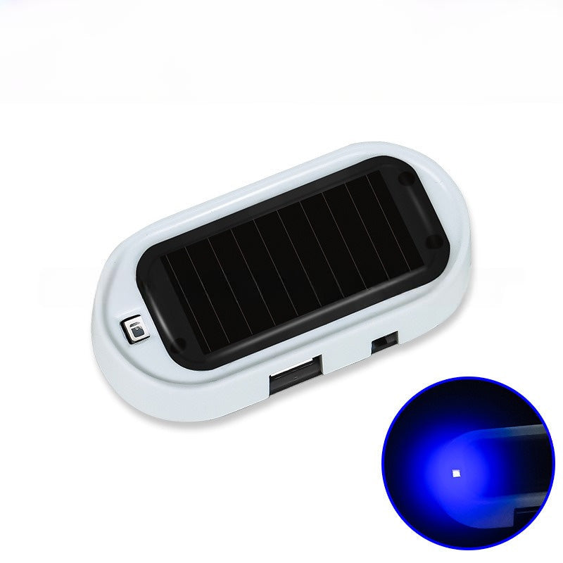 🚨 NU 50% KORTING! ☀️ Beveiligingslamp op zonne-energie – knipperende LED-afschrikking, draadloos en weerbestendig – blauw/rood voor auto’s en voertuigen 🛡️
