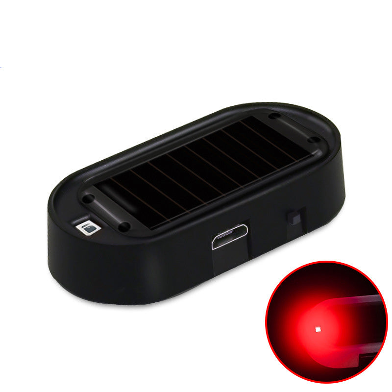 🚨 NU 50% KORTING! ☀️ Beveiligingslamp op zonne-energie – knipperende LED-afschrikking, draadloos en weerbestendig – blauw/rood voor auto’s en voertuigen 🛡️