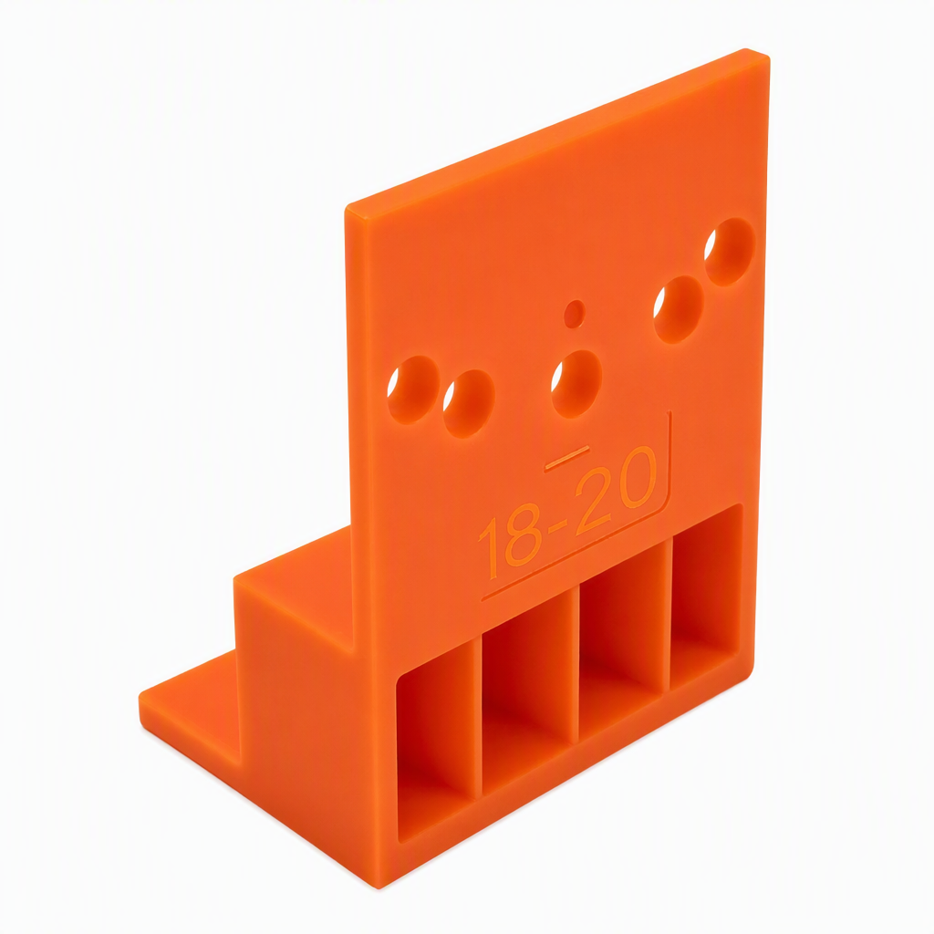 🧱Montagehulp en getrapte positioneringsplaat voor het nauwkeurig uitlijnen van gaten bij de montage van zijvulpanelen voor kledingkasten