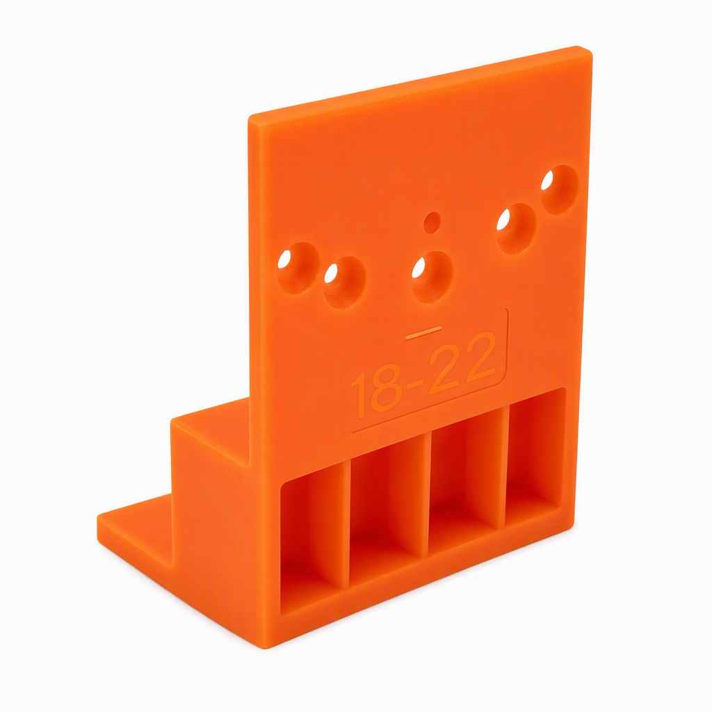 🧱Montagehulp en getrapte positioneringsplaat voor het nauwkeurig uitlijnen van gaten bij de montage van zijvulpanelen voor kledingkasten