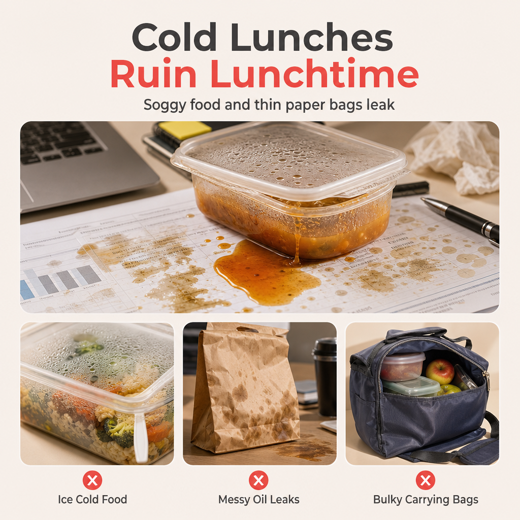 🥗Geïsoleerde lunchtas met dikkere wanden