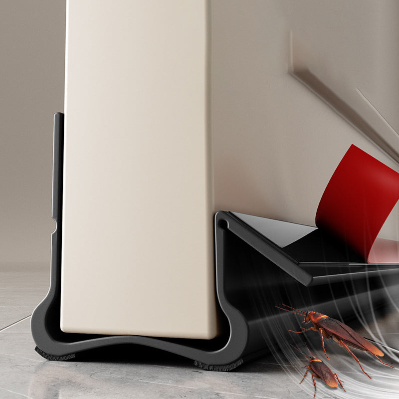 🚪 Drievoudig afdichtende tochtstopper voor onder de deur – zelfklevende PVC-tochtstrip voor de onderkant van binnendeuren | geluidsreductie, energiebesparing en bescherming tegen motten, schimmel & vocht.