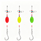 🐟️Set van 6 pompano-hengelmontages met dobbers voor bot, baars, meerval, haai en blauwbaars