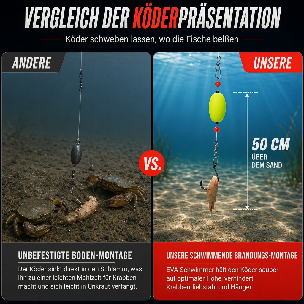 🐟️Set van 6 pompano-hengelmontages met dobbers voor bot, baars, meerval, haai en blauwbaars