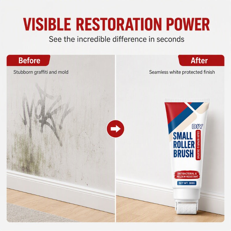 🧱🖌️ 50% KORTING! Nooit meer knoeien met muurreparatie! Deze waterdichte pasta met ingebouwde roller strijkt scheuren en vlekken in seconden weg – veilig, geurarm en direct klaar voor gebruik!