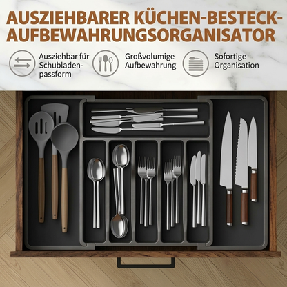 🍽Uitschuifbare organizer voor het opbergen van keukengerei