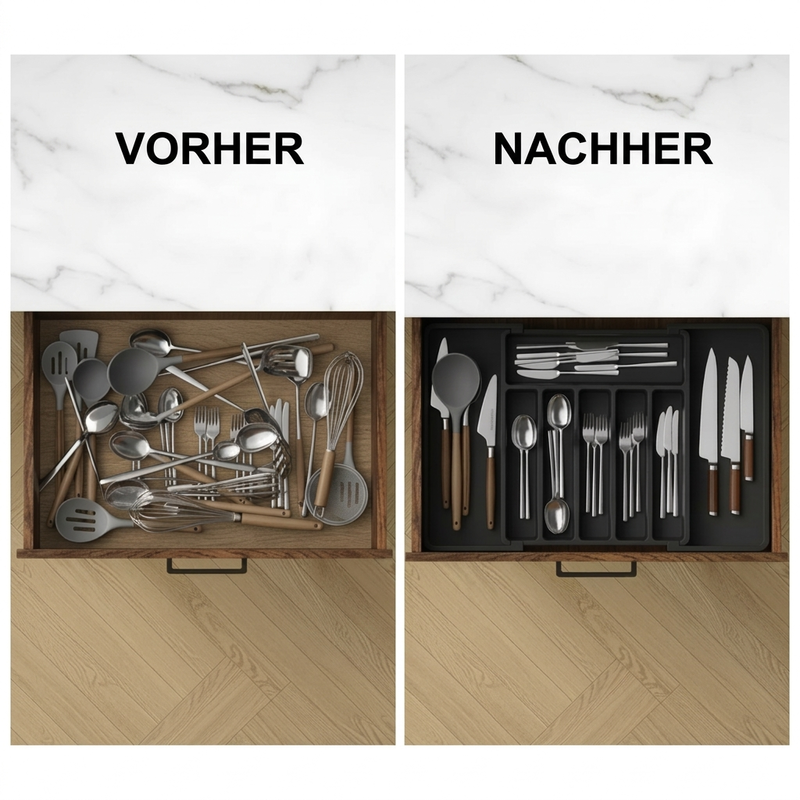 🍽Uitschuifbare organizer voor het opbergen van keukengerei