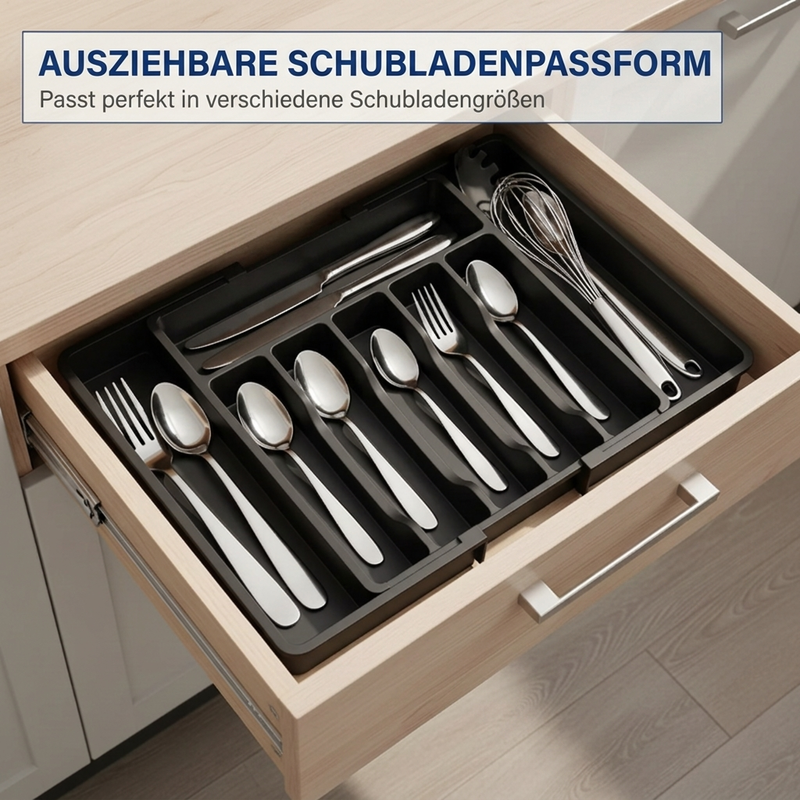 🍽Uitschuifbare organizer voor het opbergen van keukengerei