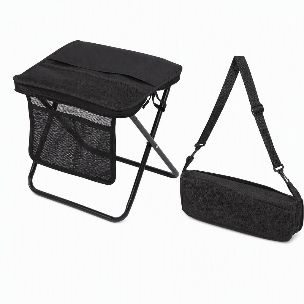 🏕️Draagbaar opvouwbaar krukje, rugzak, lichtgewicht outdoor-kampeerstoel en multifunctionele schoudertas