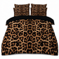 🛏️🐆 Dekbedovertrek met luipaardprint | Inclusief bijpassende kussenslopen