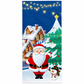 🎄🚪 50% KORTING! Nooit meer een fladderende, verkreukelde deurbanner! Deze kerstdeurhoes met thermische print en dik polyester geeft je voordeur in seconden een sprankelende kerstlook!