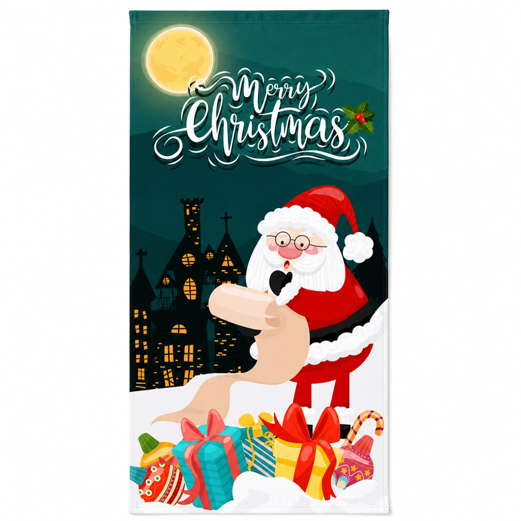 🎄🚪 50% KORTING! Nooit meer een fladderende, verkreukelde deurbanner! Deze kerstdeurhoes met thermische print en dik polyester geeft je voordeur in seconden een sprankelende kerstlook!