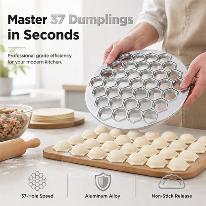 🥟 Quick Dumpling Maker met 37 vakjes – Maak 37 dumplings tegelijk