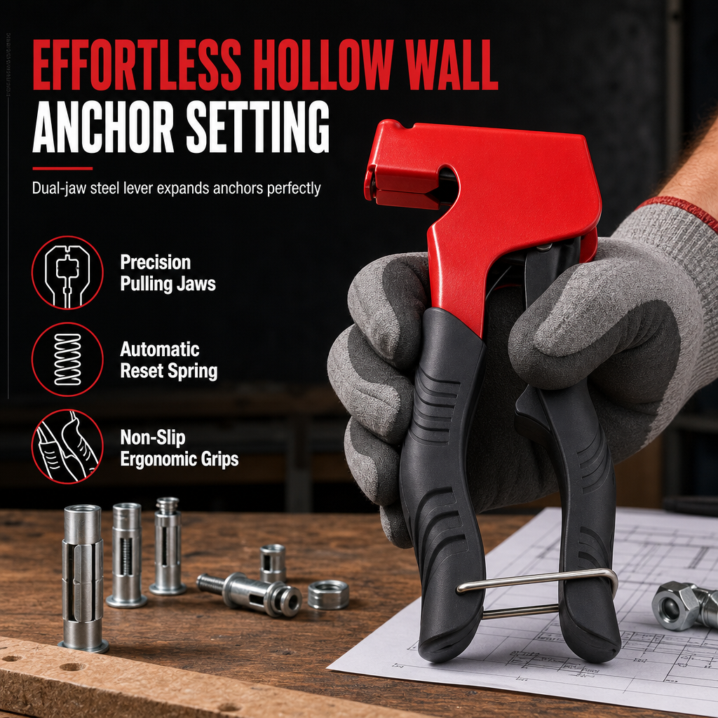 🧰 Handmatig te bedienen klinkmoerpistool en aandraaigereedschap voor bloemmoeren voor M3-M8 holle-wandankers
