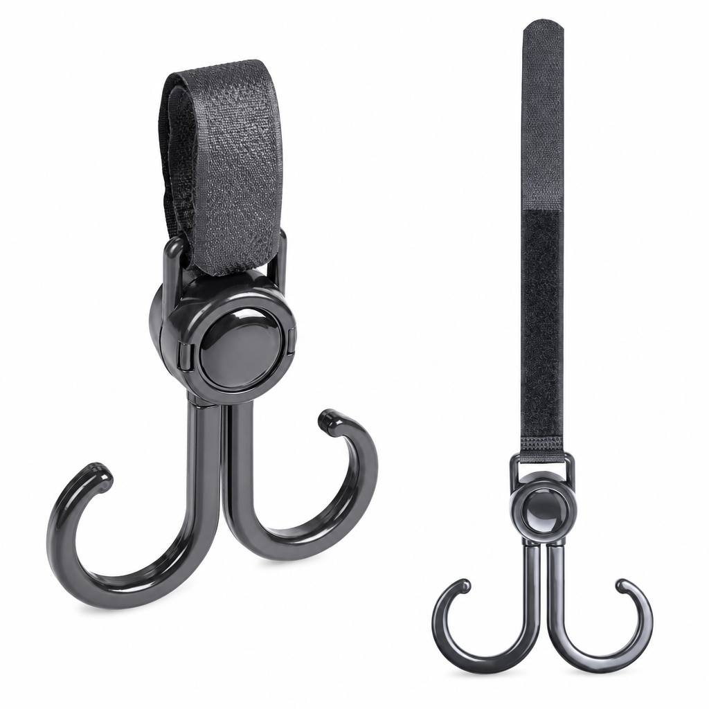 🔥 1 kopen, 1 gratis🛒 360 graden draaibare dubbele haak —— hoog draagvermogen, veelzijdig inzetbaar, eenvoudig te monteren ✨