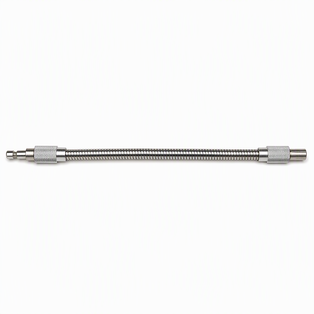 🛠️ Universele metalen flexibele asverlengstang – 360° buigbaar, hoog koppel, zeskantige aansluiting ✨