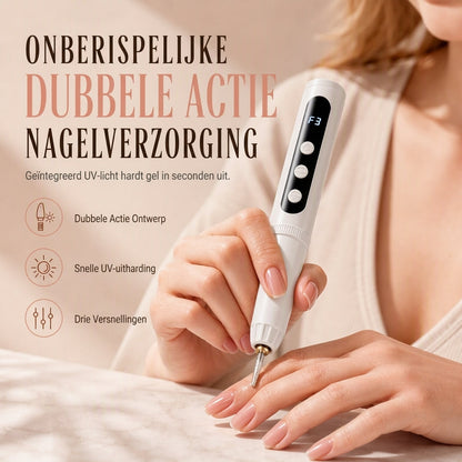 ✨Draagbare elektrische nagelvijl en slijpmachine manicurehulpmiddel voor het polijsten van nagellak, verwijderen van gellak en verzorging van nagelriemen en dode huid
