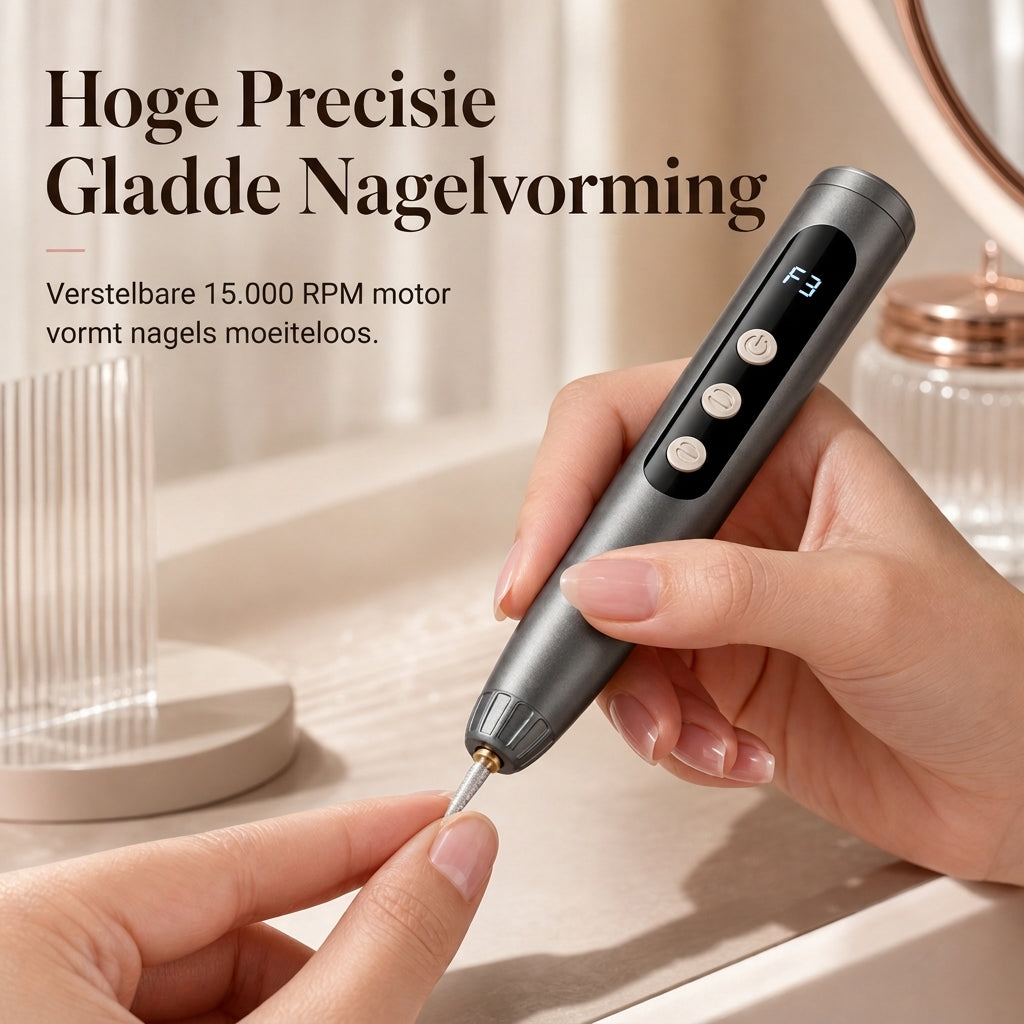 ✨Draagbare elektrische nagelvijl en slijpmachine manicurehulpmiddel voor het polijsten van nagellak, verwijderen van gellak en verzorging van nagelriemen en dode huid