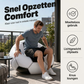 ⚽ Opblaasbare PVC Voetbalvormige Bank 🛋️– Leuk Voetbalontwerp, Duurzame & Draagbare Ligstoel voor Speelkamer, Feest, Slaapkamer & Wedstrijdavonden ✨