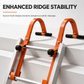 💪Dakhaakjes van aluminiumlegering voor ladderstabilisatie, met stabilisatiestang voor rechte ladders