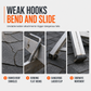 💪Dakhaakjes van aluminiumlegering voor ladderstabilisatie, met stabilisatiestang voor rechte ladders