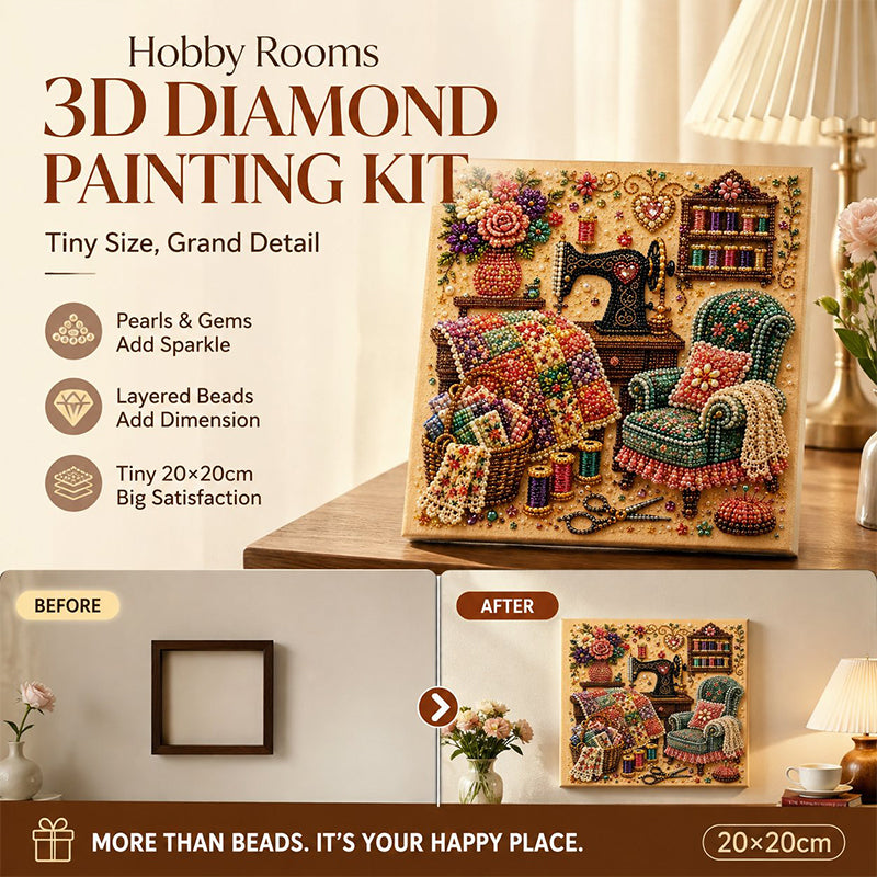 💎✨Creative Escape Diamond Art-set – Nauwkeurig gesneden glinsterende steentjes, een ontspannende hobby zonder scherm en een prachtige kamerdecoratie – Een attent cadeau voor knutselfanaten 🖼️