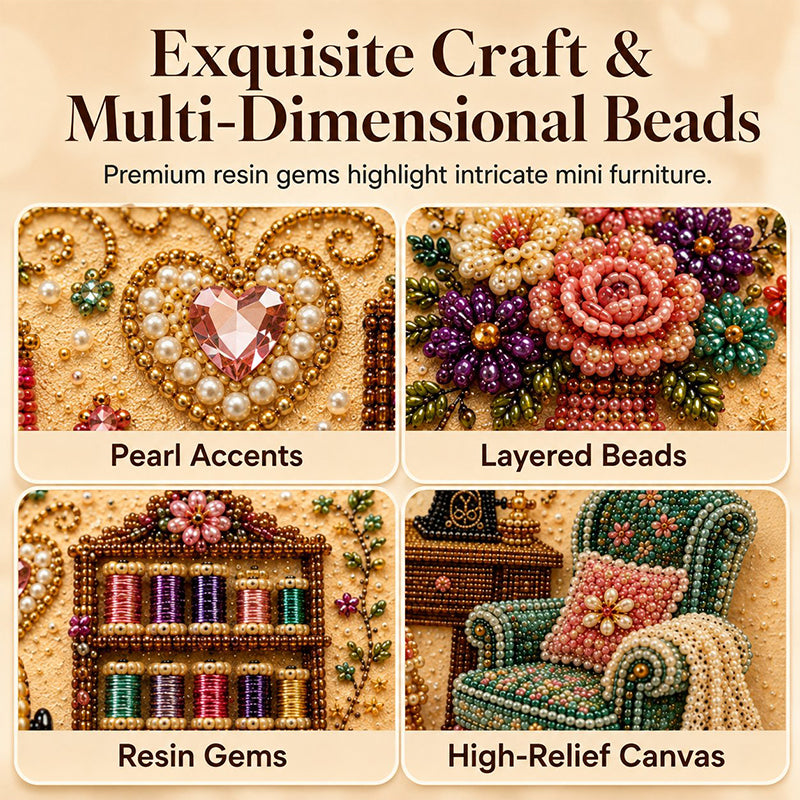 💎✨Creative Escape Diamond Art-set – Nauwkeurig gesneden glinsterende steentjes, een ontspannende hobby zonder scherm en een prachtige kamerdecoratie – Een attent cadeau voor knutselfanaten 🖼️