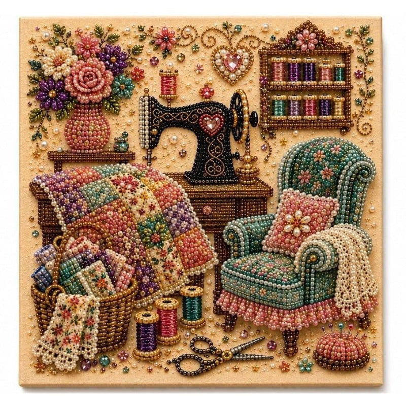 💎✨Creative Escape Diamond Art-set – Nauwkeurig gesneden glinsterende steentjes, een ontspannende hobby zonder scherm en een prachtige kamerdecoratie – Een attent cadeau voor knutselfanaten 🖼️
