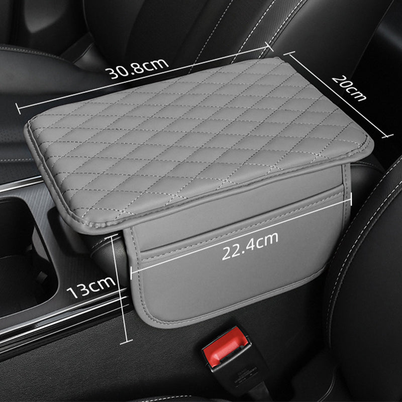 📢📢 50% KORTING🚗 Universeel leren verhogingskussen voor de armsteunbox in de auto – comfortabele ondersteuning en een verhoogde armpositie.