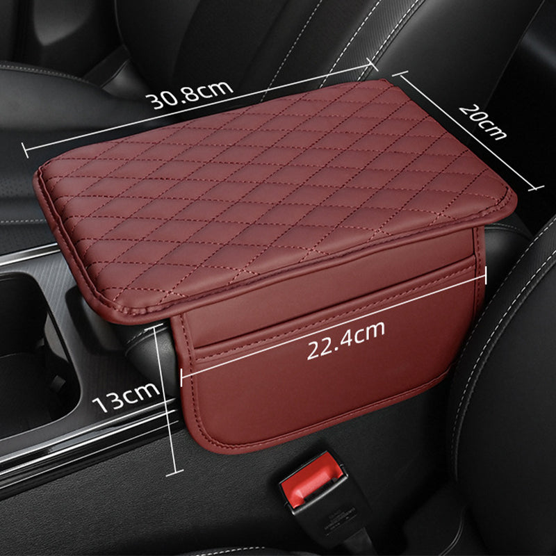 📢📢 50% KORTING🚗 Universeel leren verhogingskussen voor de armsteunbox in de auto – comfortabele ondersteuning en een verhoogde armpositie.